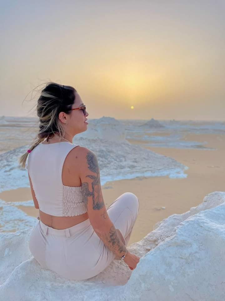 Golden Hour In White Desert